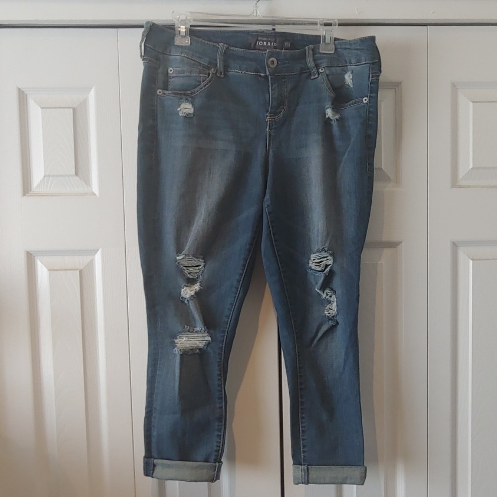Torrid Crop Jeans